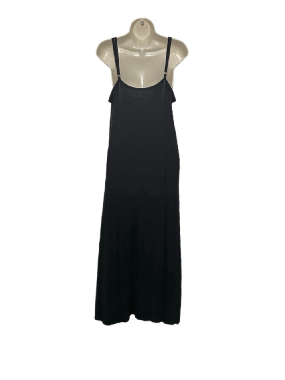 Soft Surroundings Sleeveless Maxi Dress Large Black Beachy Bohemian Summer - Picture 4 of 9